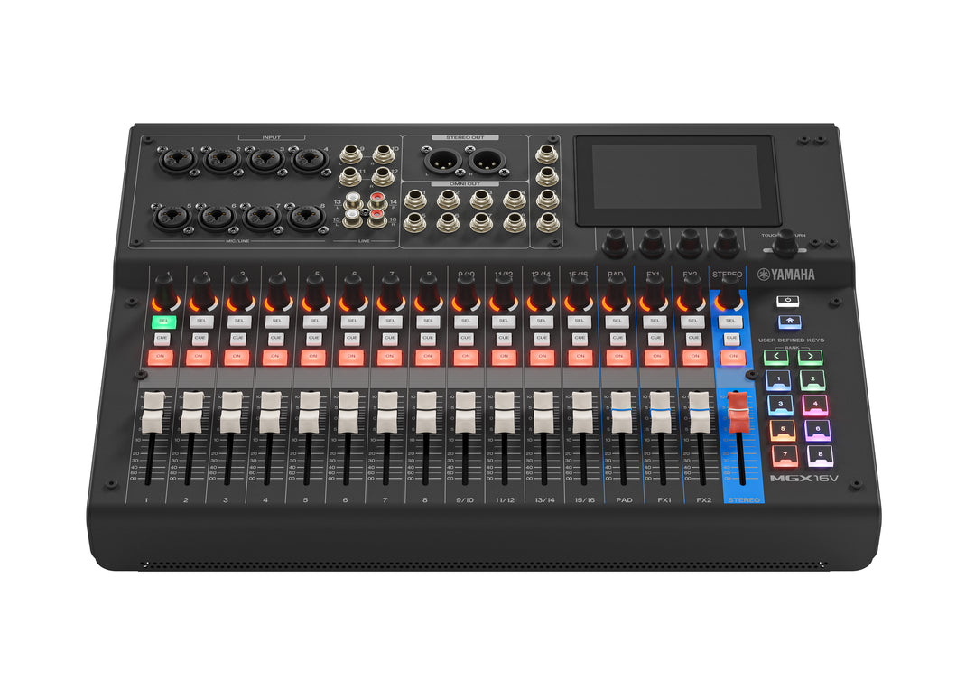 Yamaha MGX16V Consola de mezcla digital (Negra) - Versión de vídeo