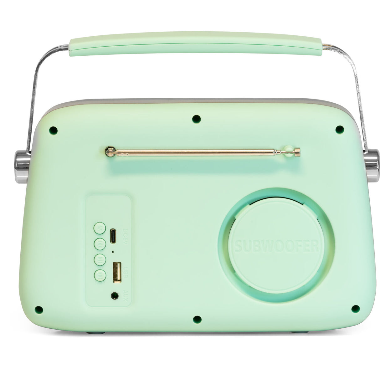 Madison Retro Radio with Bluetooth and FM (Matte Mint)