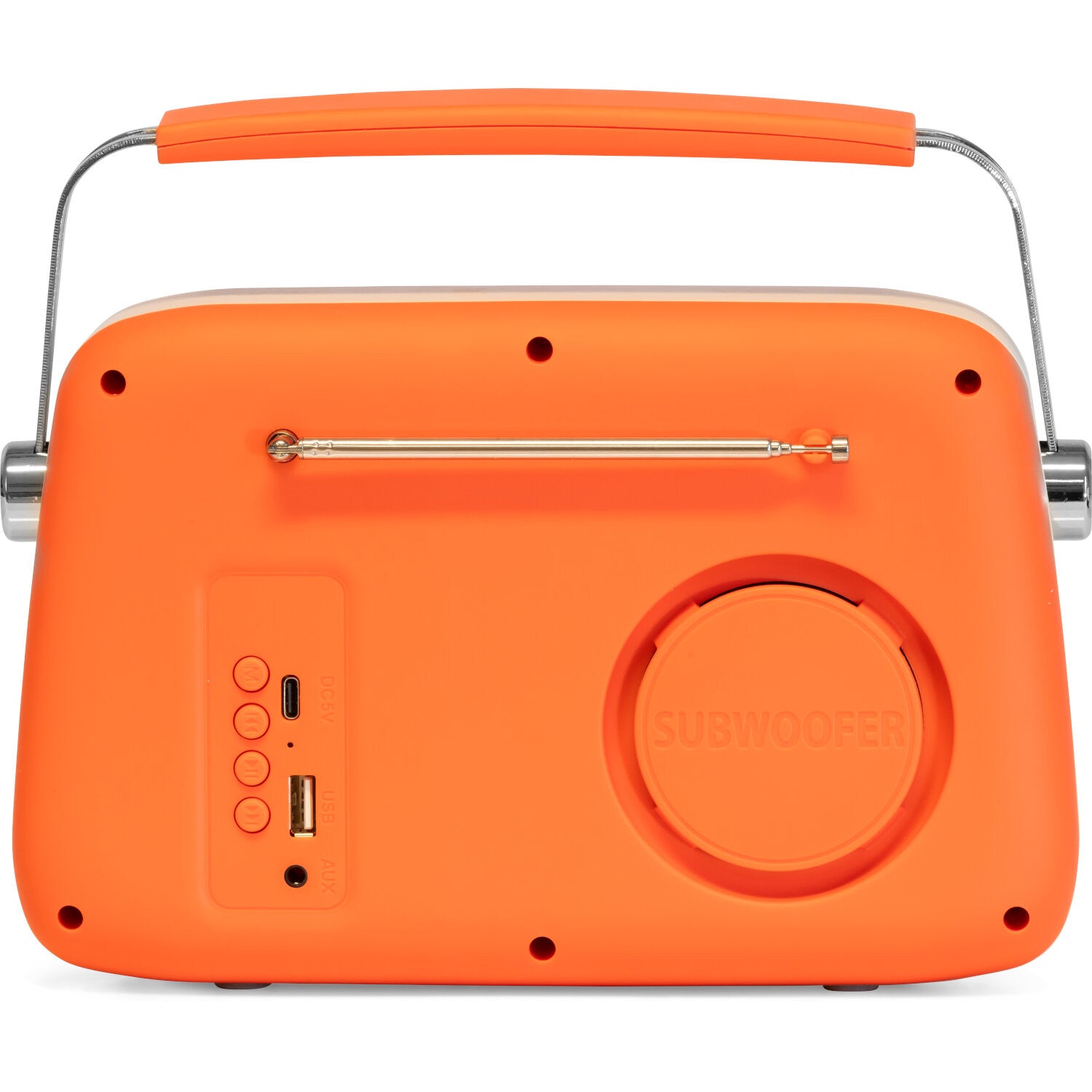 Madison Retro Radio with Bluetooth and FM (Matte Orange)