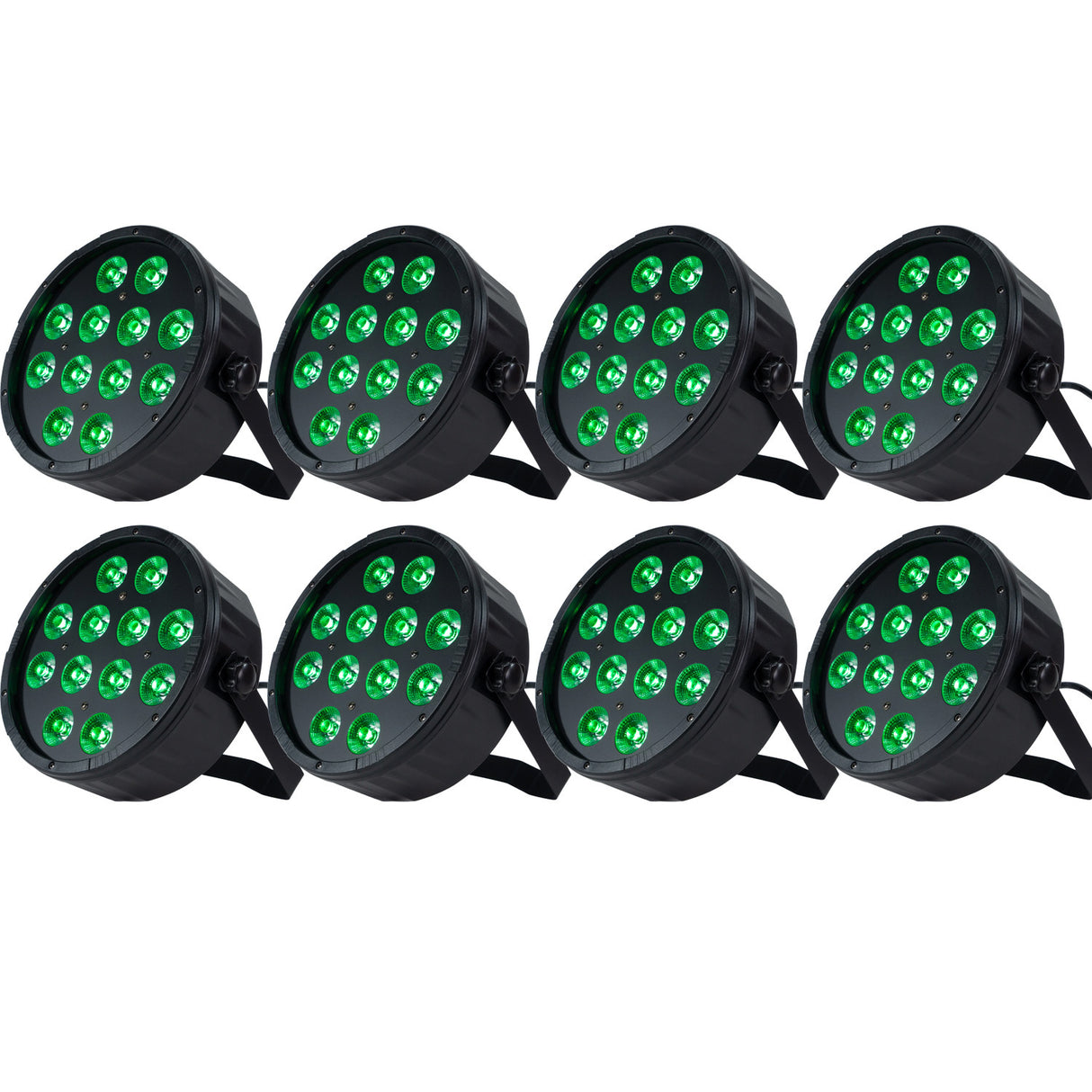 Marconi Polaris 12x12W RGBW Parlampe 8 uds. Paquete
