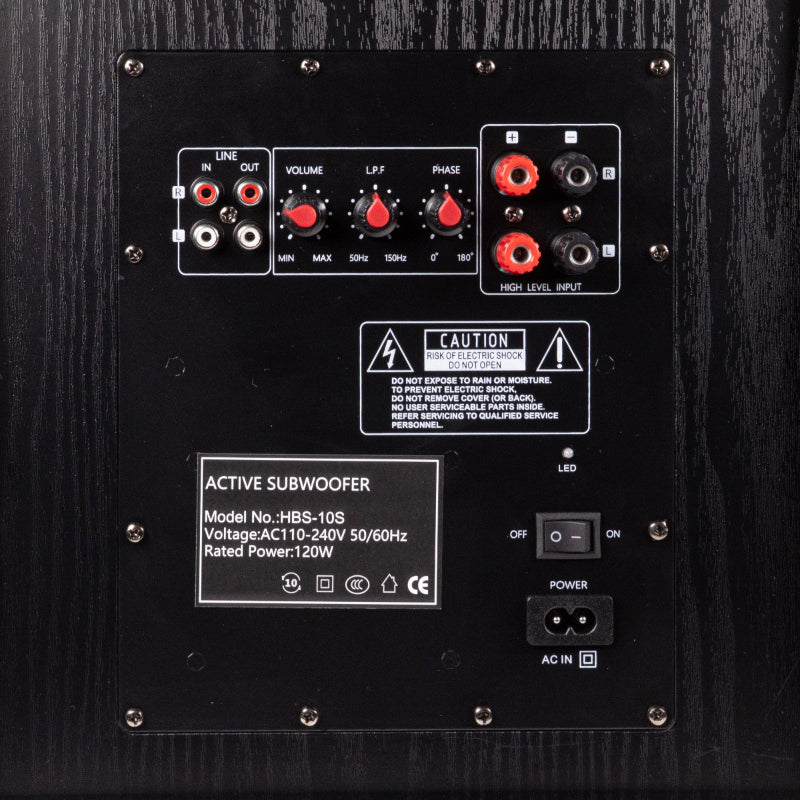 SoundMate HBS-10S 10" Subwoofer Activo