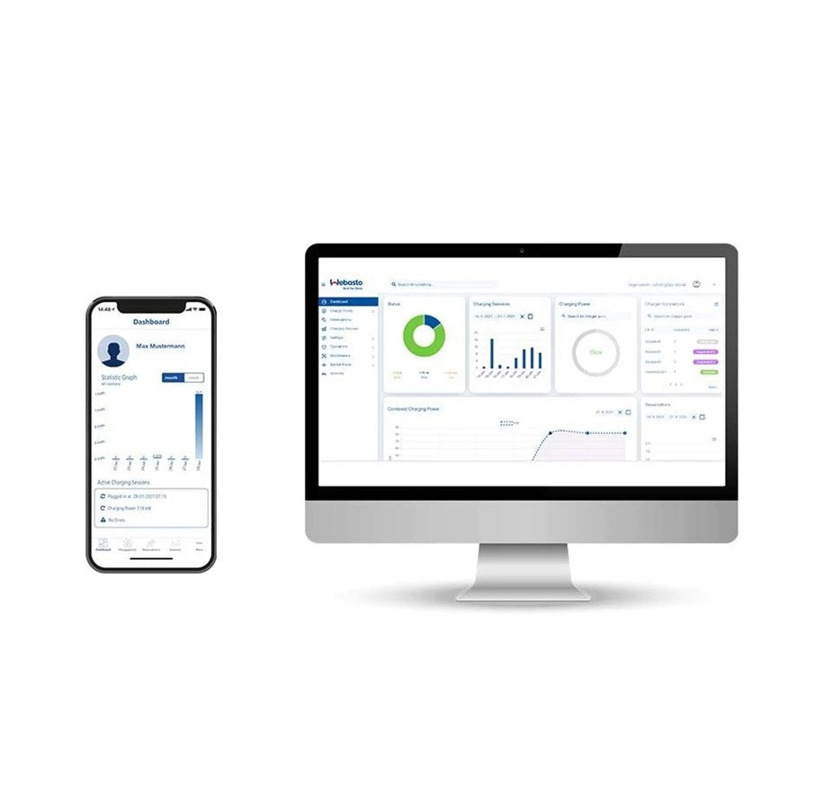 Webasto NEXT Charging box 11 kW Type 2 with 7,0 m cable. Incl. WiFi, meter + App