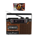 Reproductor de casetes Studio 57 con FM y Bluetooth, Marrón + cinta de casete