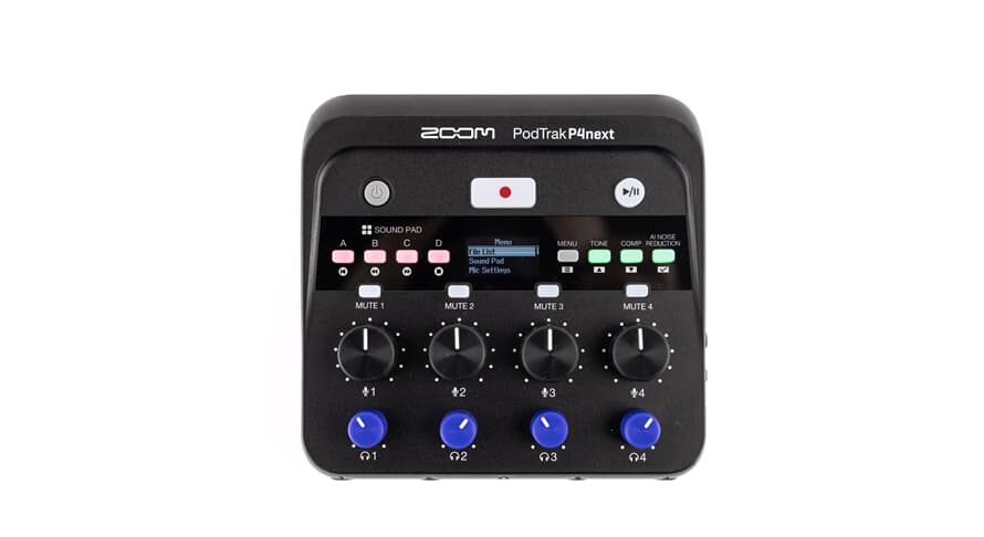 Zoom P4 PodTrak P4next Grabadora de Podcast