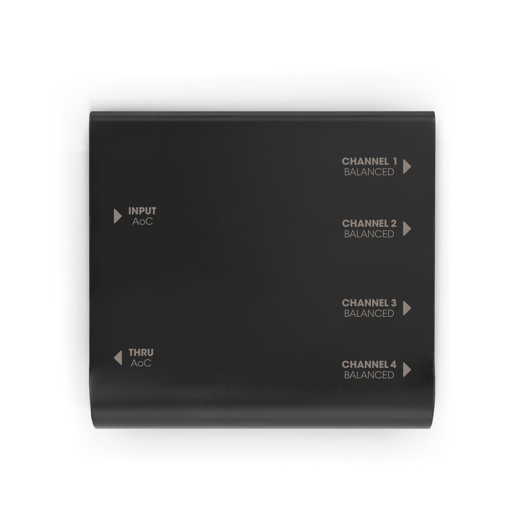 Palmer AoC Box XLRm - Caja Audio over Cat de etherCON a 4 x XLR macho