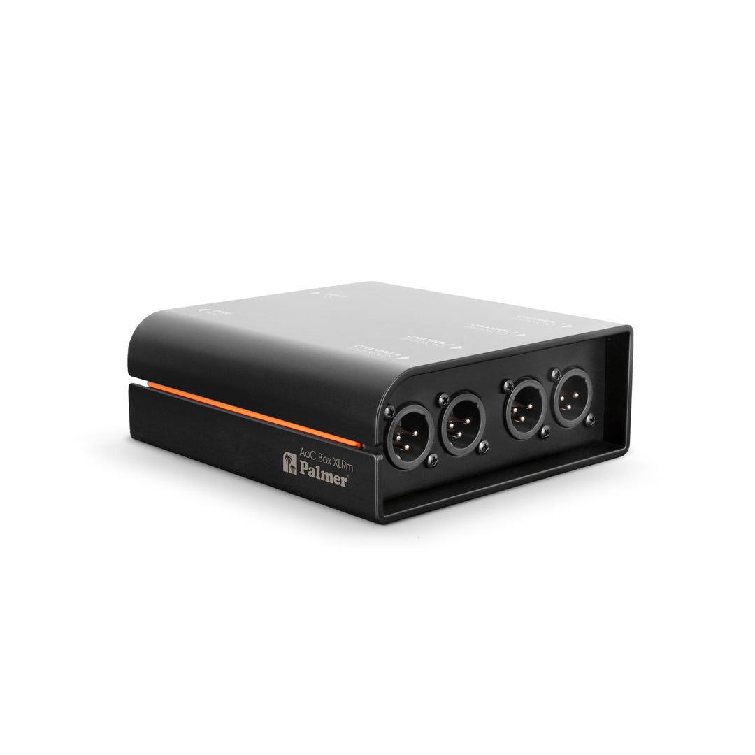 Palmer AoC Box XLRm - Caja Audio over Cat de etherCON a 4 x XLR macho