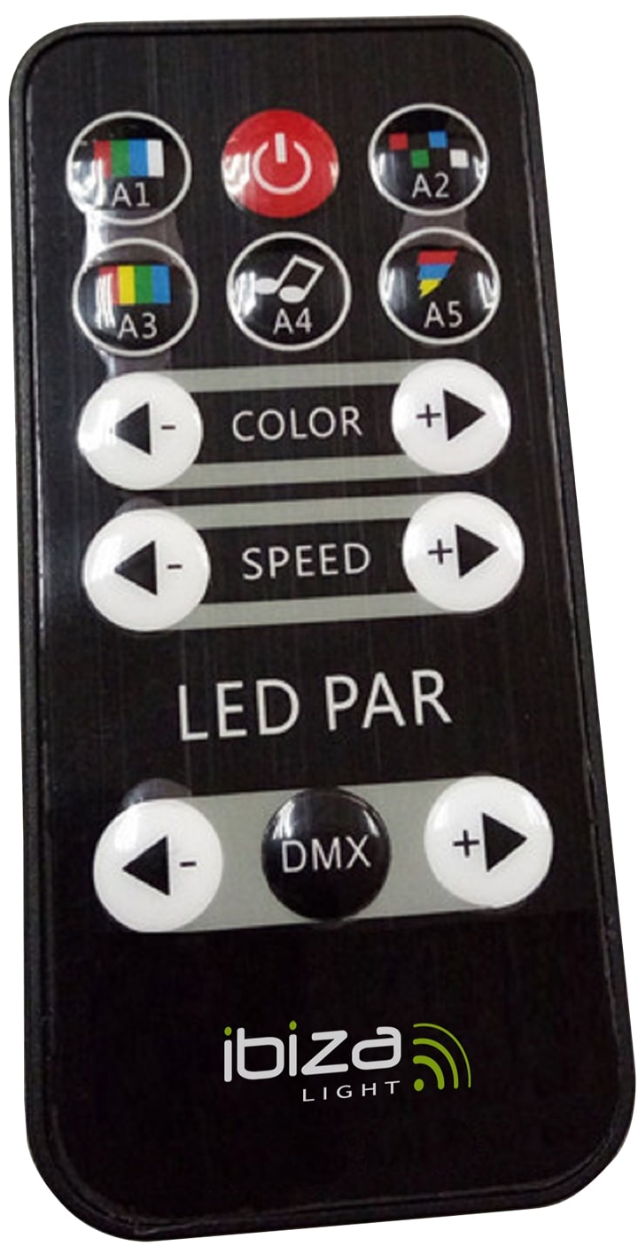 LED Spot Multicolor con control remoto (12x3W)