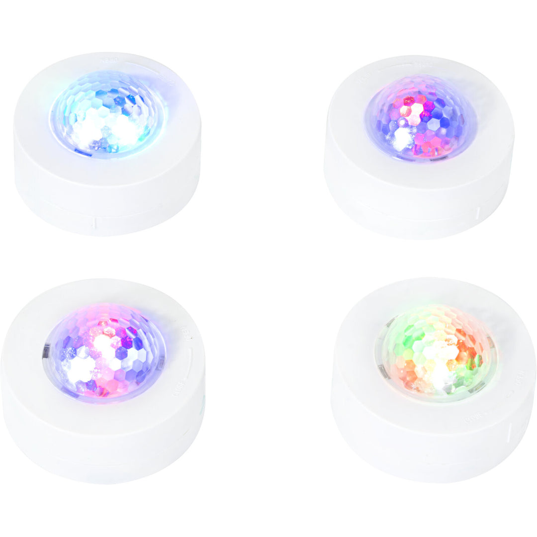Mini efecto astro con batería (paquete de 4)
