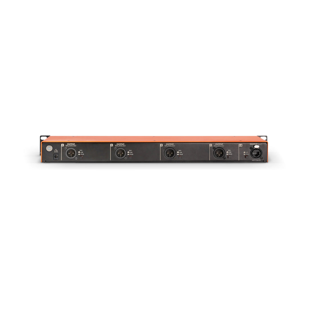 Palmer BRIDGE 4A+ - 19" caja DI / caja aisladora de línea, 4 canales, activa