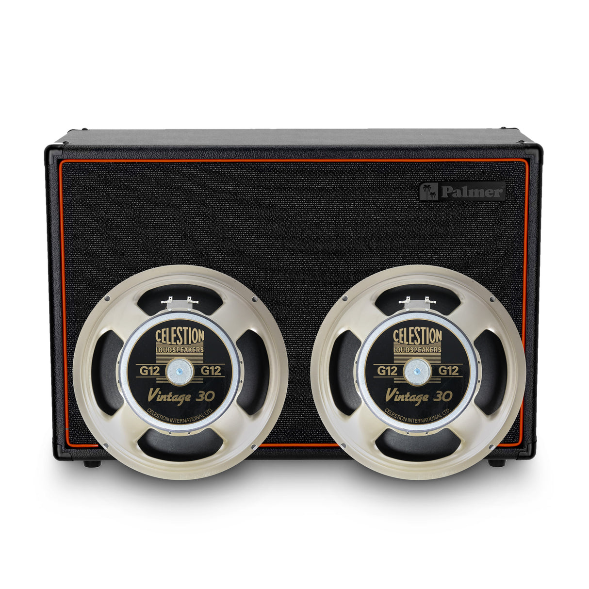 Palmer CAB 212 BX V30 - Pantalla de guitarra con Celestion Vintage 30 2 x 12, parte trasera abierta