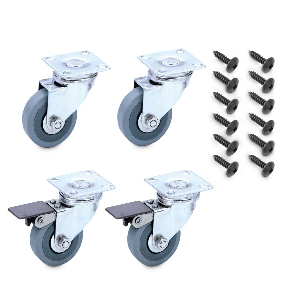 Palmer CAB CASTORS - Juego de ruedas con 4 ruedas incl. tornillos para pantallas de bajo o guitarra