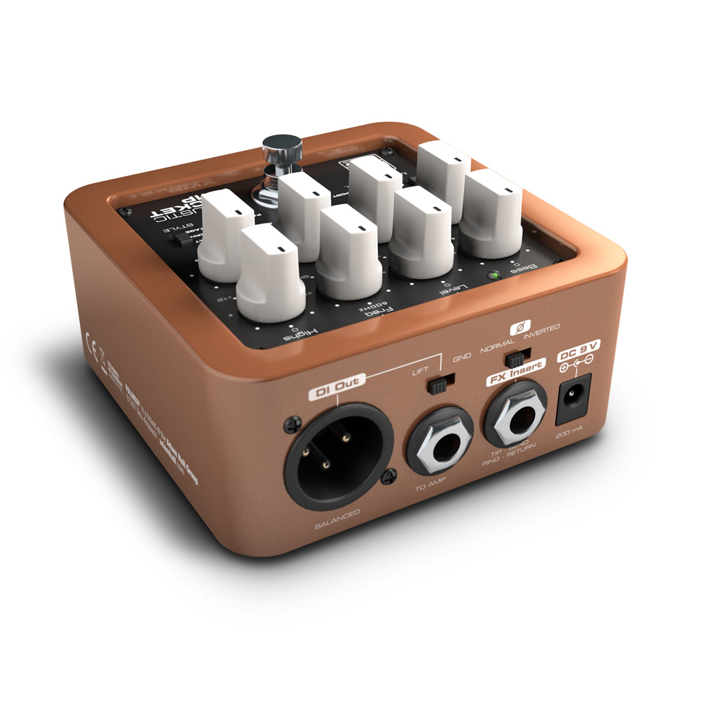 Palmer POCKET AMP ACOUSTIC – Preamplificador portátil para instrumentos acústicos de cuerda