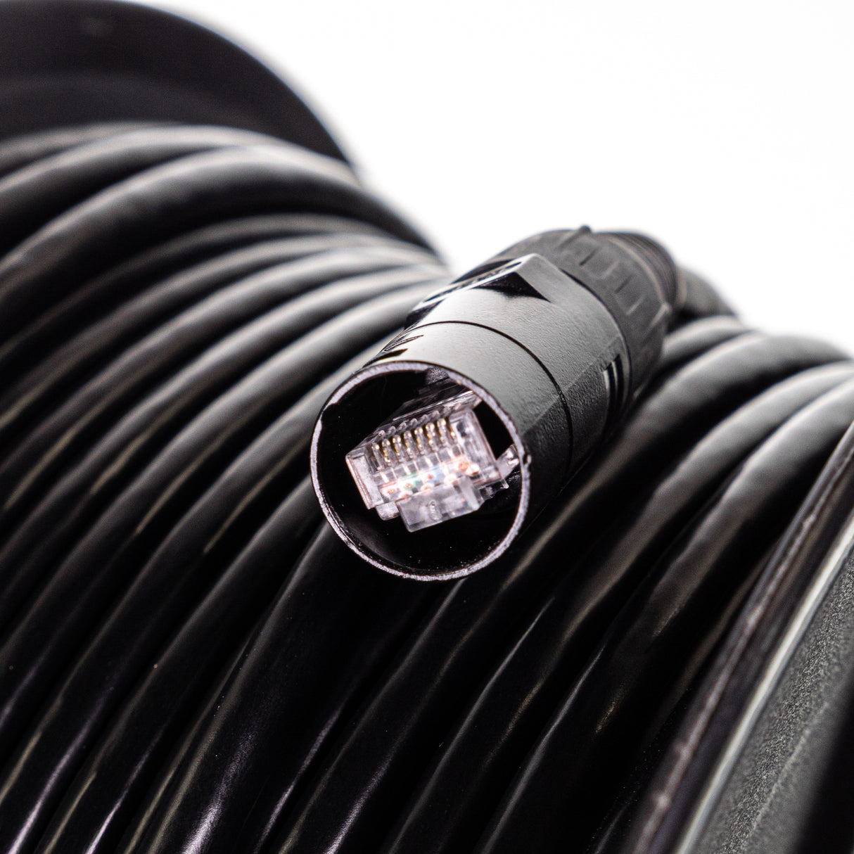 Perfex CAT7 carrete de cable (SORT) 30m