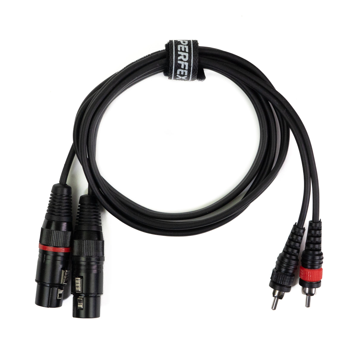 Perfex XLR hembra a RCA phono (1,3m)