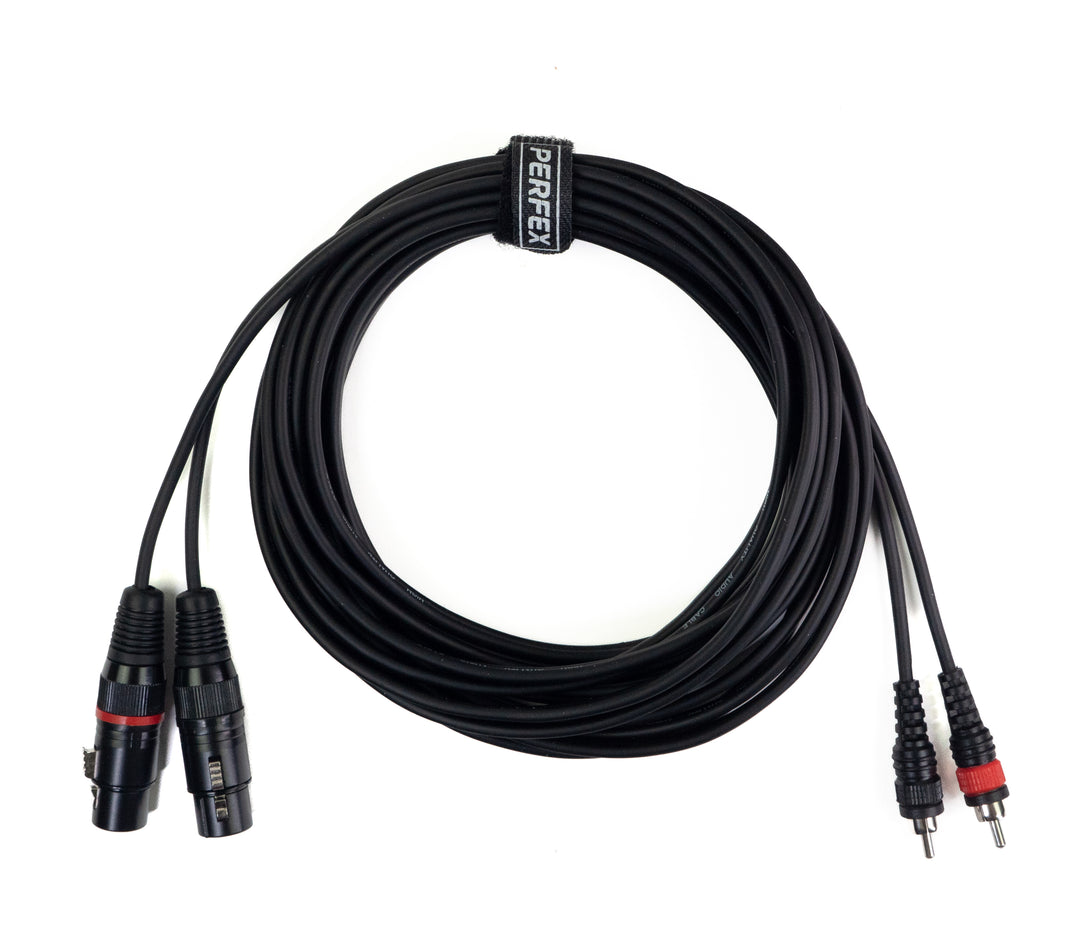 Perfex XLR Hembra a RCA Phono Cable (6m)