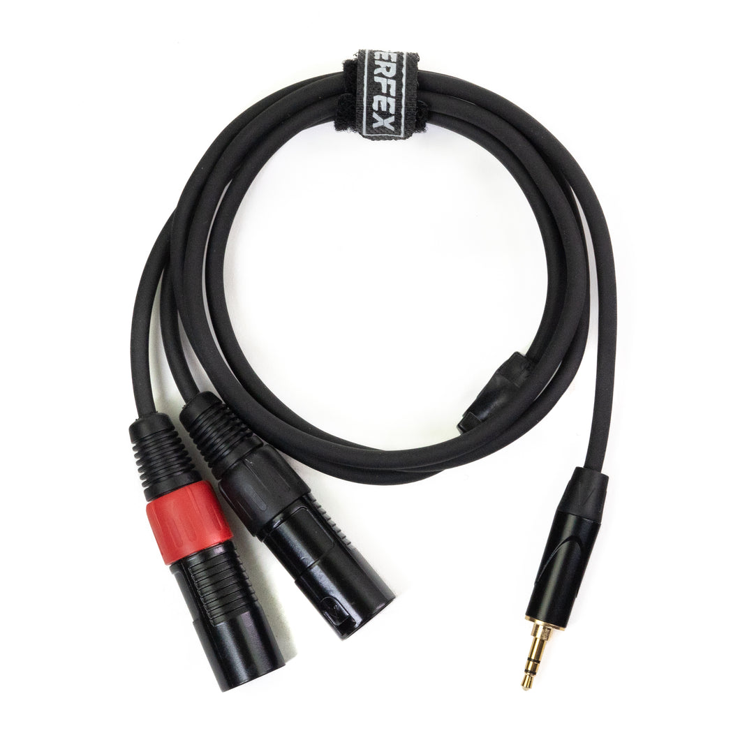Perfex 2x XLR Macho a Minijack 3,5mm Cable (1,3m)