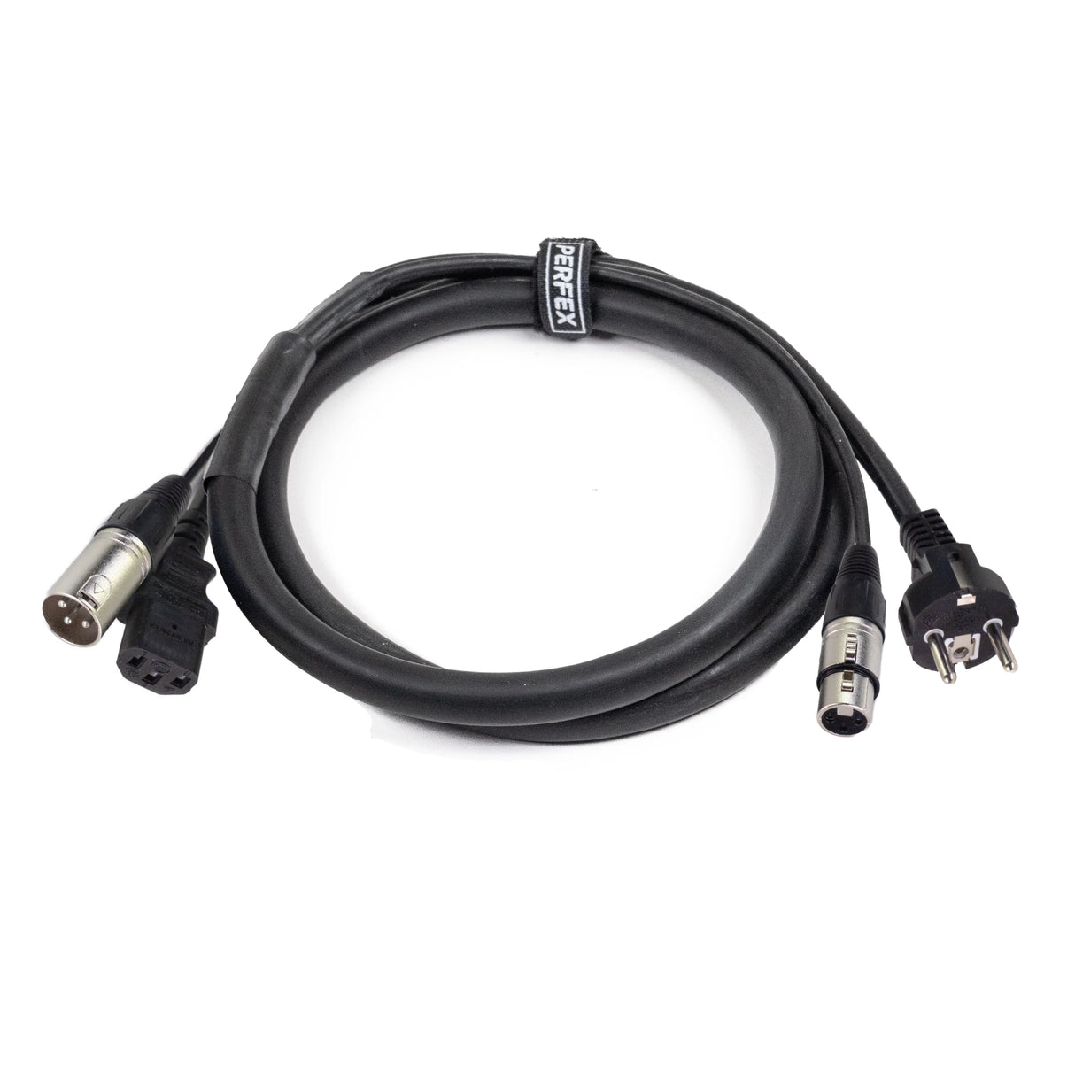 Perfex Schuko & XLR Cable Combinado (Audio, 1,5m)