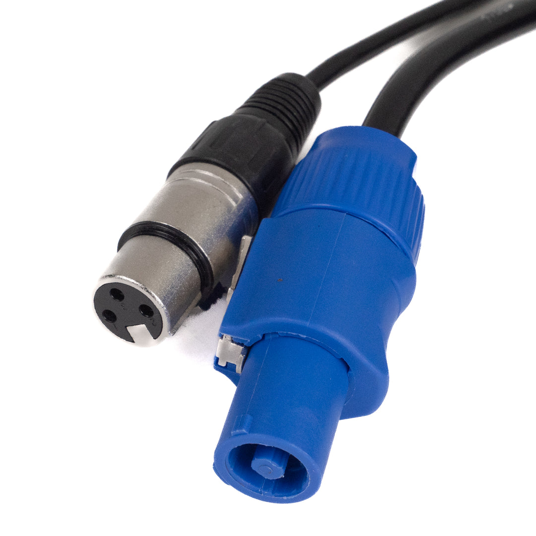 Perfex Powercon & XLR Cables Múltiples (DMX, 5m)