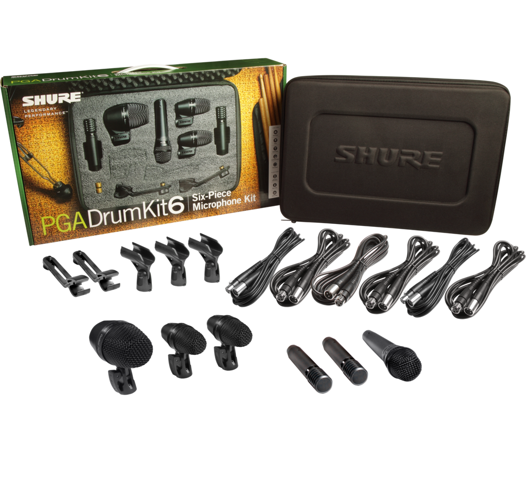 Shure PGA Drumkit 6 Paquete de Micrófonos para Batería