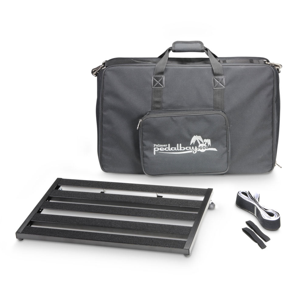 Palmer PEDALBAY® 60 L - Pedalboard ligero y ajustable con softcase protectora, 60 cm