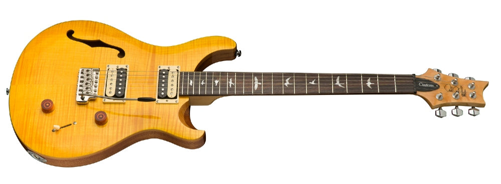 PRS SE Custom 22 Semi-Hollow Electric Guitar (Santana Yellow )
