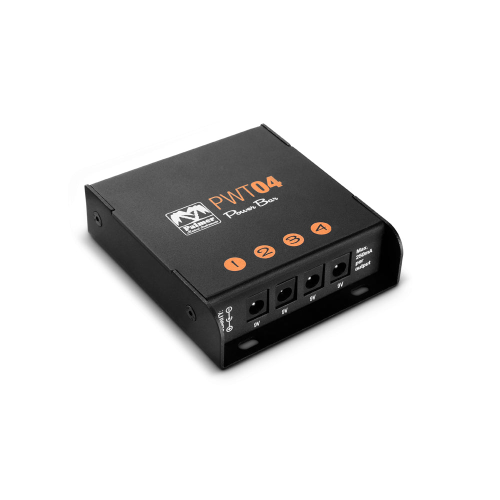 Palmer PWT 04 - Fuente de alimentación universal para pedalboard con 4 salidas