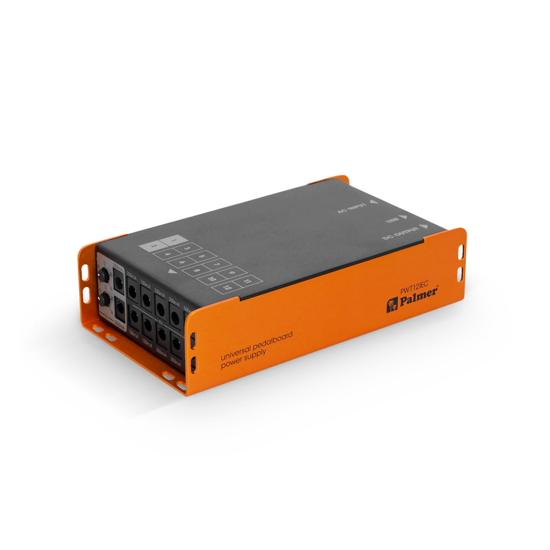 Palmer PWT 12 IEC - Fuente de alimentación universal para pedalboard con USB