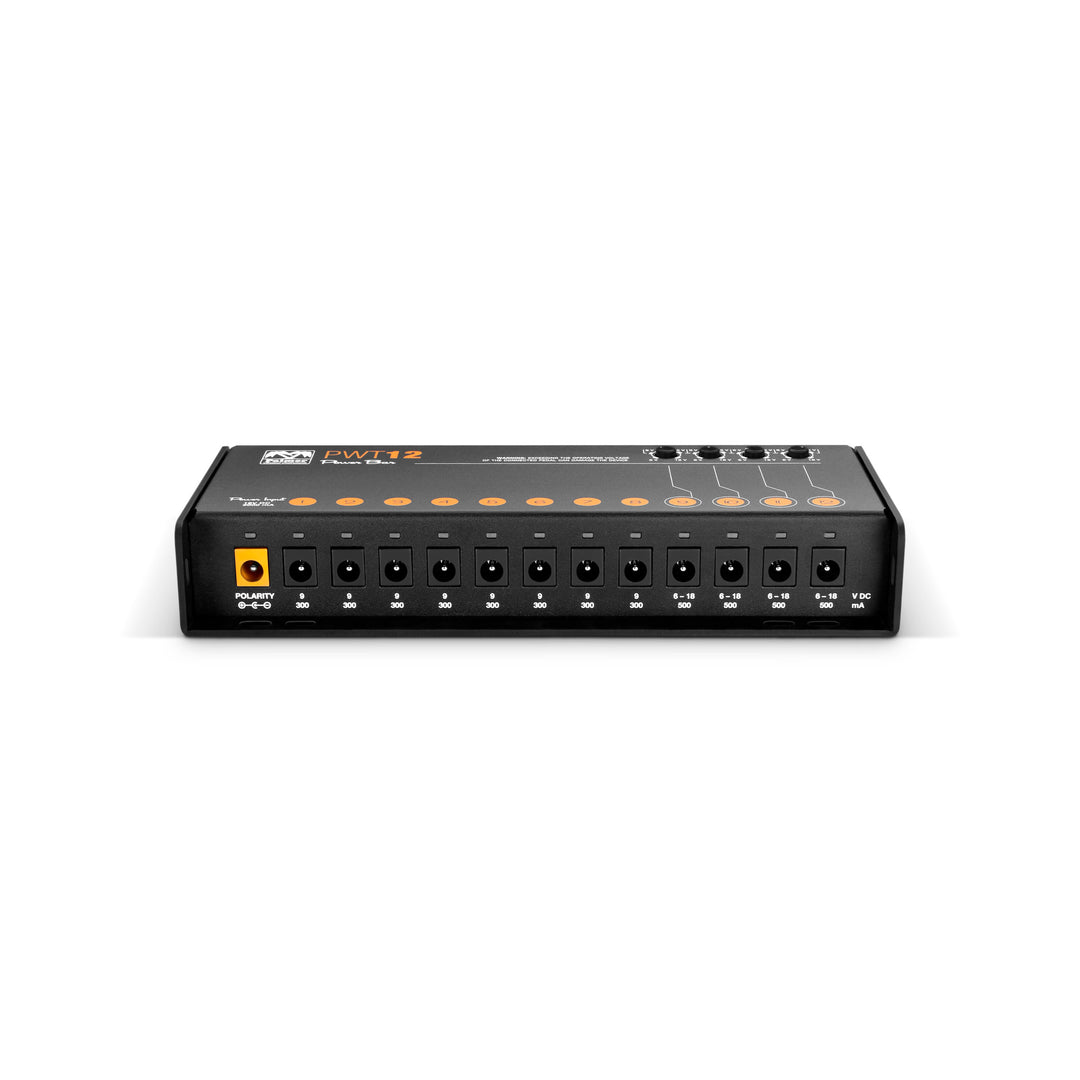 Palmer PWT 12 MK 2 – Fuente de alimentación universal para pedalboard con 12 salidas