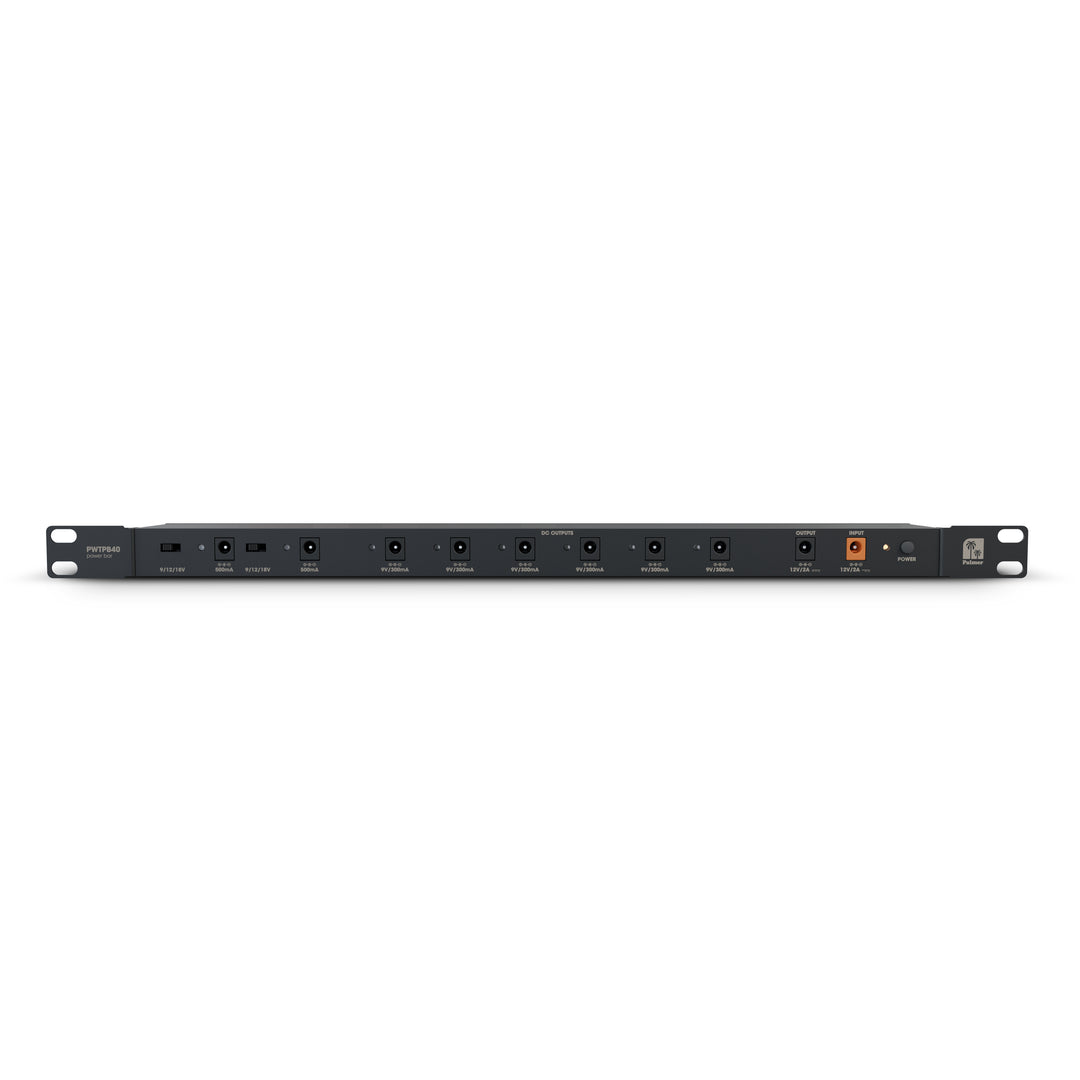 Palmer WT PB 40 RK - Fuente de alimentación con 8 salidas para montaje en rack
