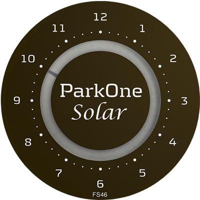 ParkOne Solar Reloj de estacionamiento, Sort