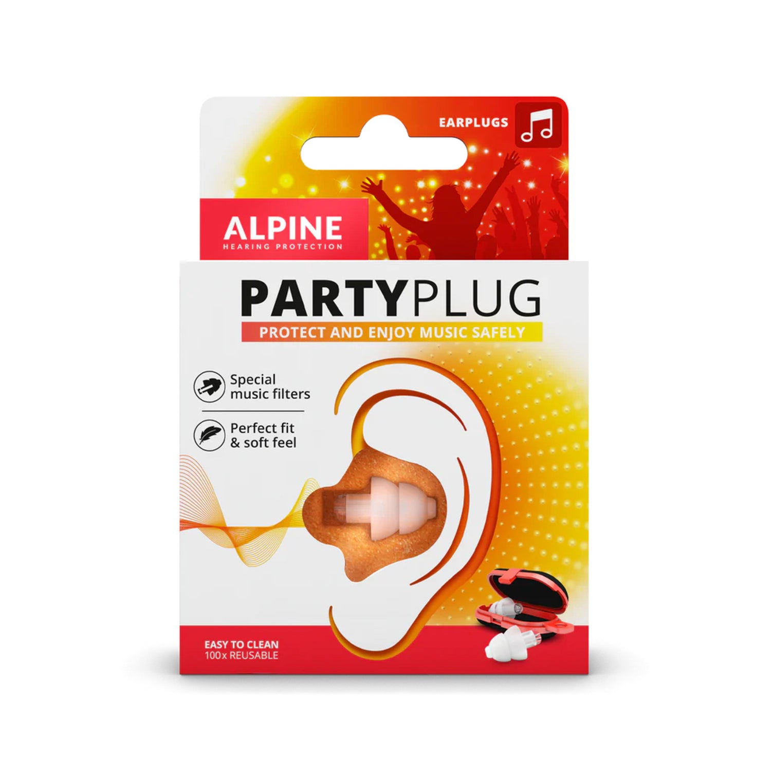 Alpine Party Plug earplugs (Transparent)