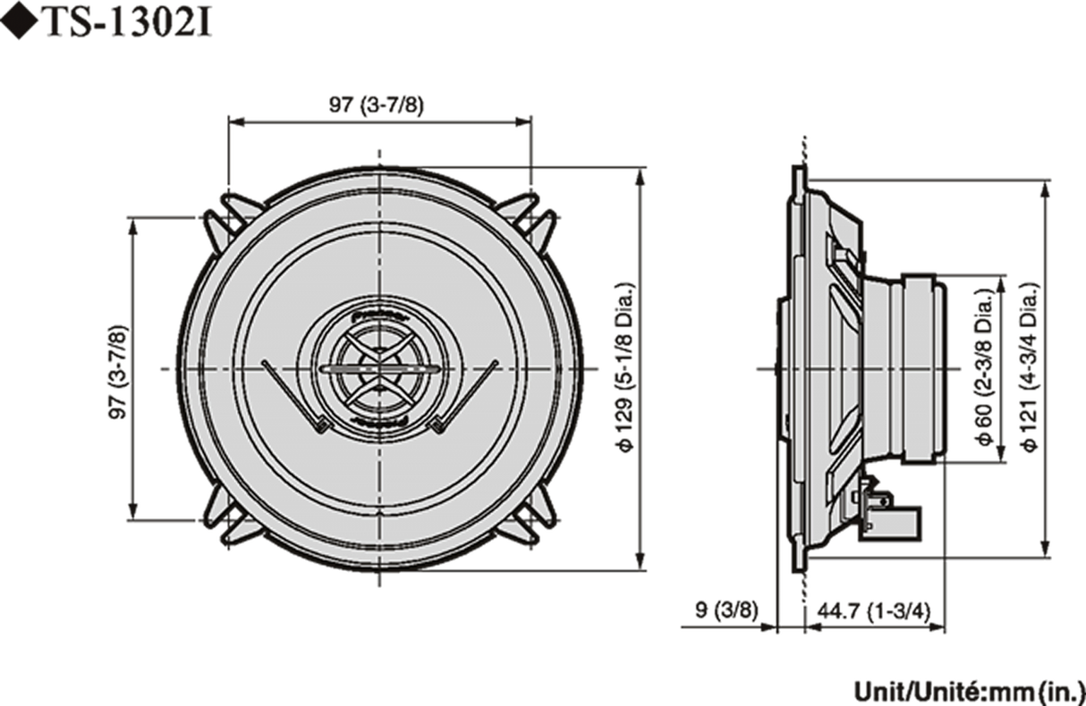 Pioneer TS-1302i Altavoz para Coche (13cm, 5,25")