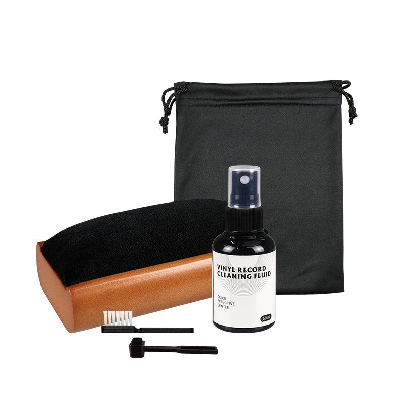 Kit de limpieza para discos de vinilo con cepillo de aguja (5 en 1)