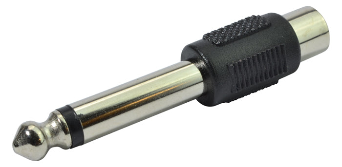 Adaptador RCA Hembra a Jack Mono 6.3 mm