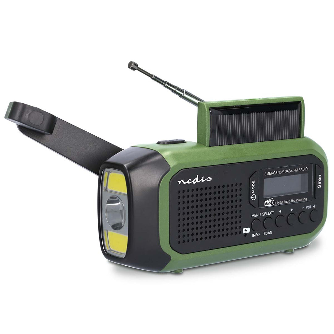 Radio de Emergencia Portátil con manivela