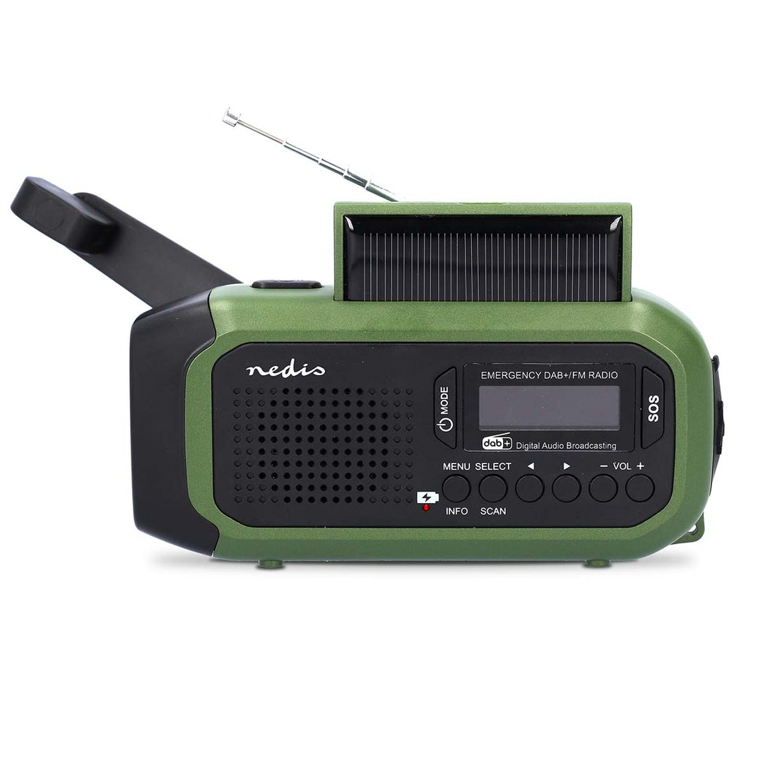 Radio de Emergencia Portátil con manivela