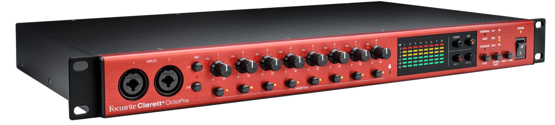 Focusrite Clarett+ Octopre Micrófono Preamp