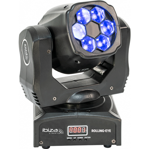 Ibiza Rolling-Eye LED Cabezas Móviles (6x12W)