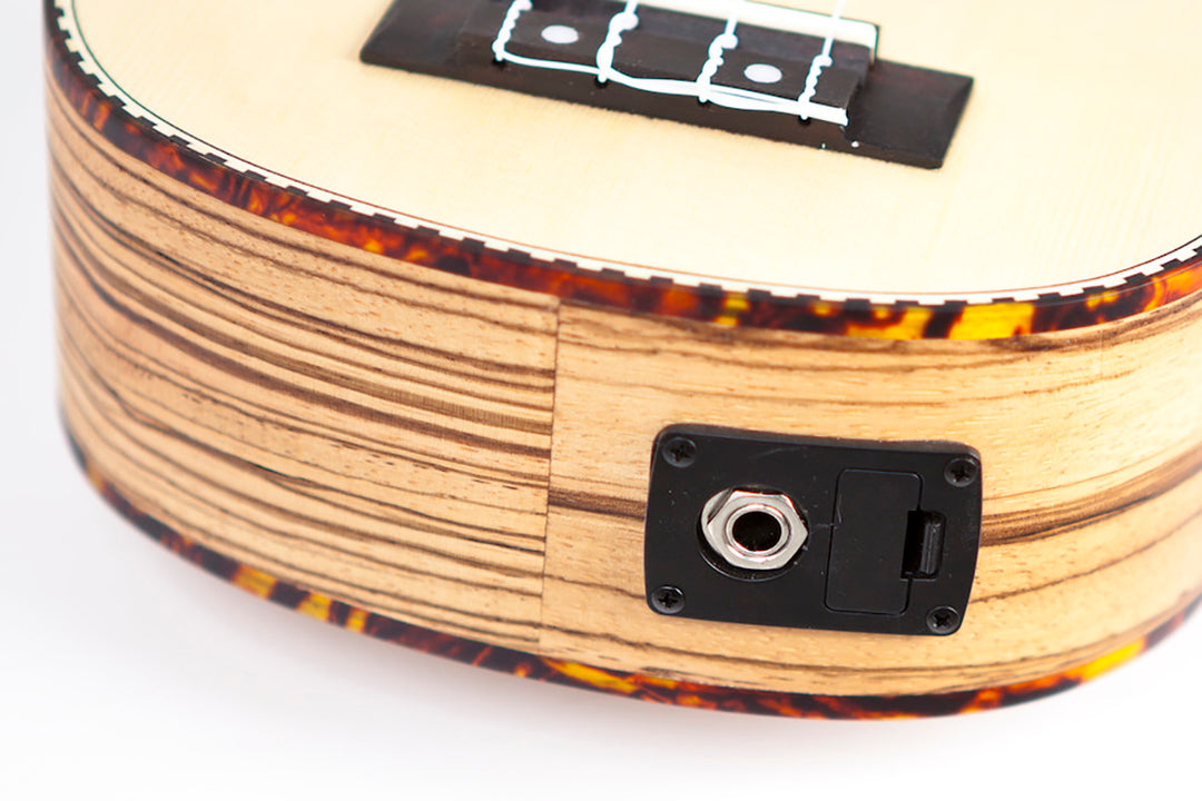 Reno RU210E Soprano Ukeleles con Pickup y Afinador (Natur)