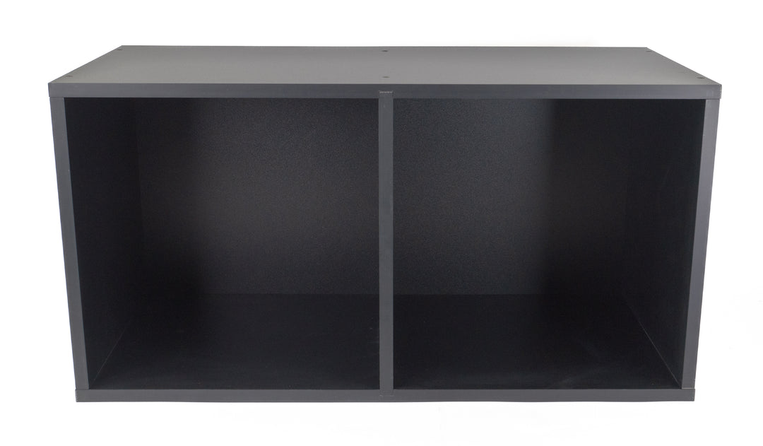 Studio 57 - Estante de almacenamiento para discos de vinilo (71,5 x 36,5 cm, Black)