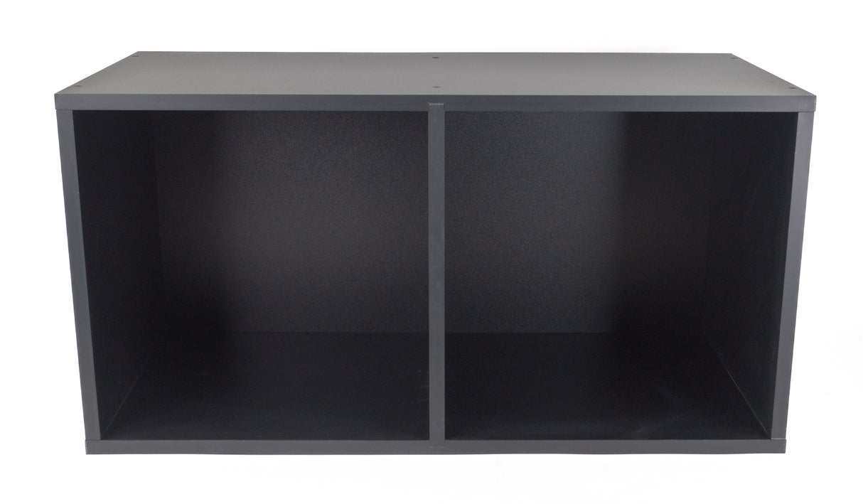 Studio 57 - Estante de almacenamiento para discos de vinilo (71,5 x 36,5 cm, Black)