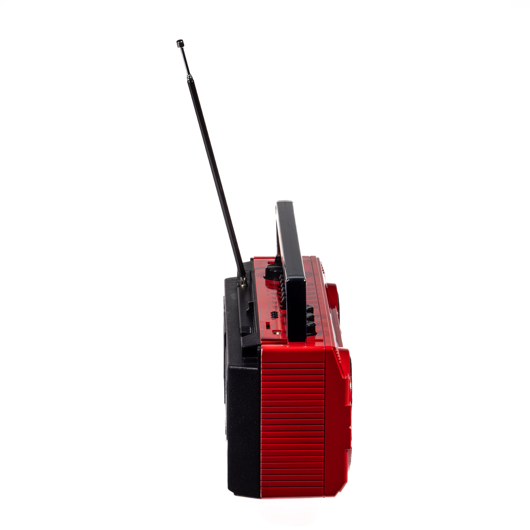 Studio 57 - Reproductor de casetes con FM & Bluetooth, Rojo