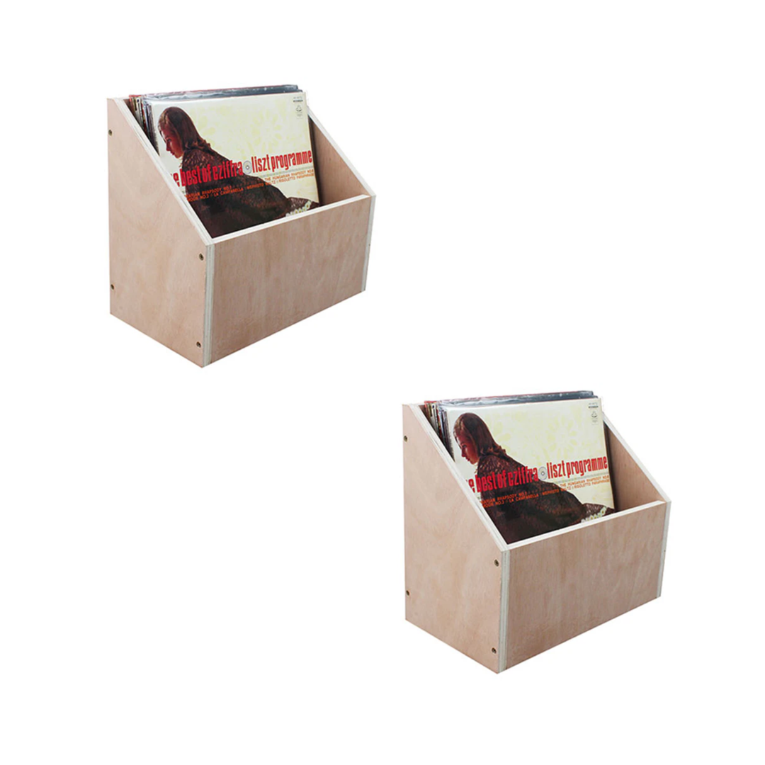 Caja de almacenamiento para discos de vinilo 2 uds. Bundle