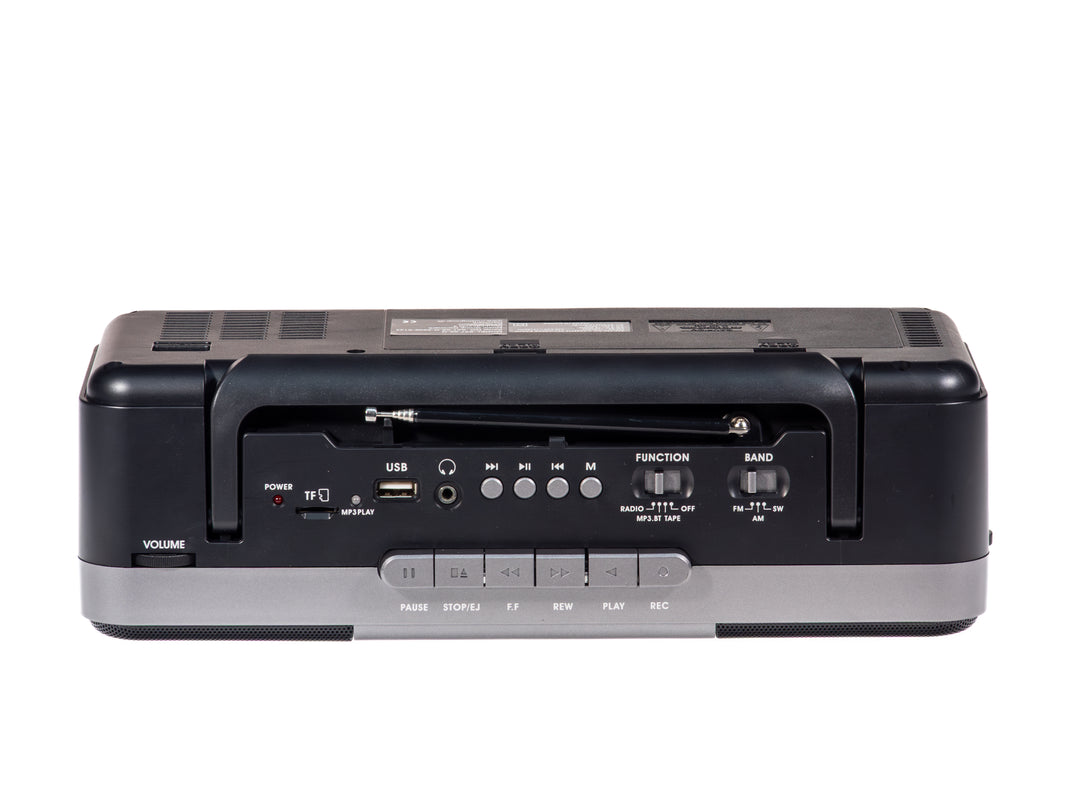Studio 57 - Reproductor de casetes con FM & Bluetooth, Gris
