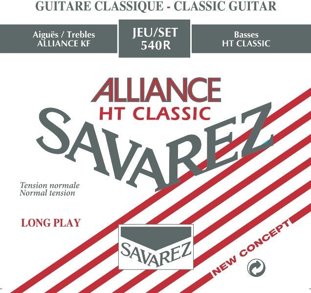 Savarez 540R Red Alliance guitar string set, norm