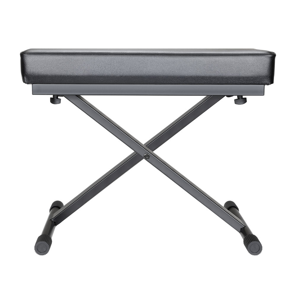 Adam Hall Stands SKT 17 - Banco de teclado plegable con acolchado extra grueso