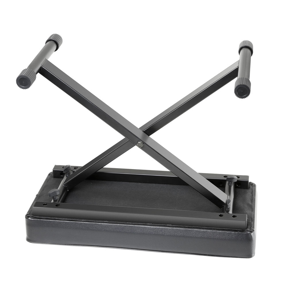 Adam Hall Stands SKT 17 - Banco de teclado plegable con acolchado extra grueso