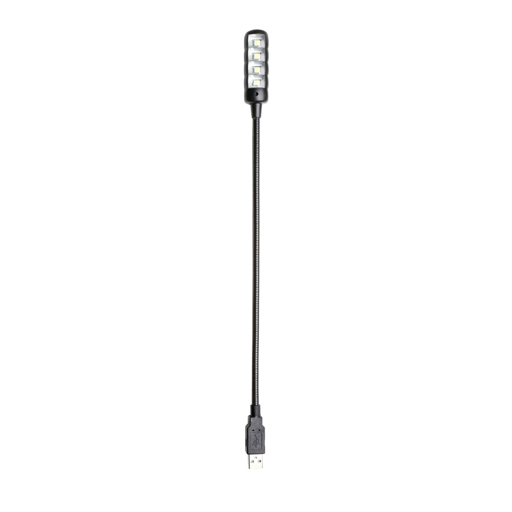 Adam Hall Stands SLED 1 ULTRA USB C - Lámpara de cuello de cisne, conector USB, 4 COB-LED y colores opcionales