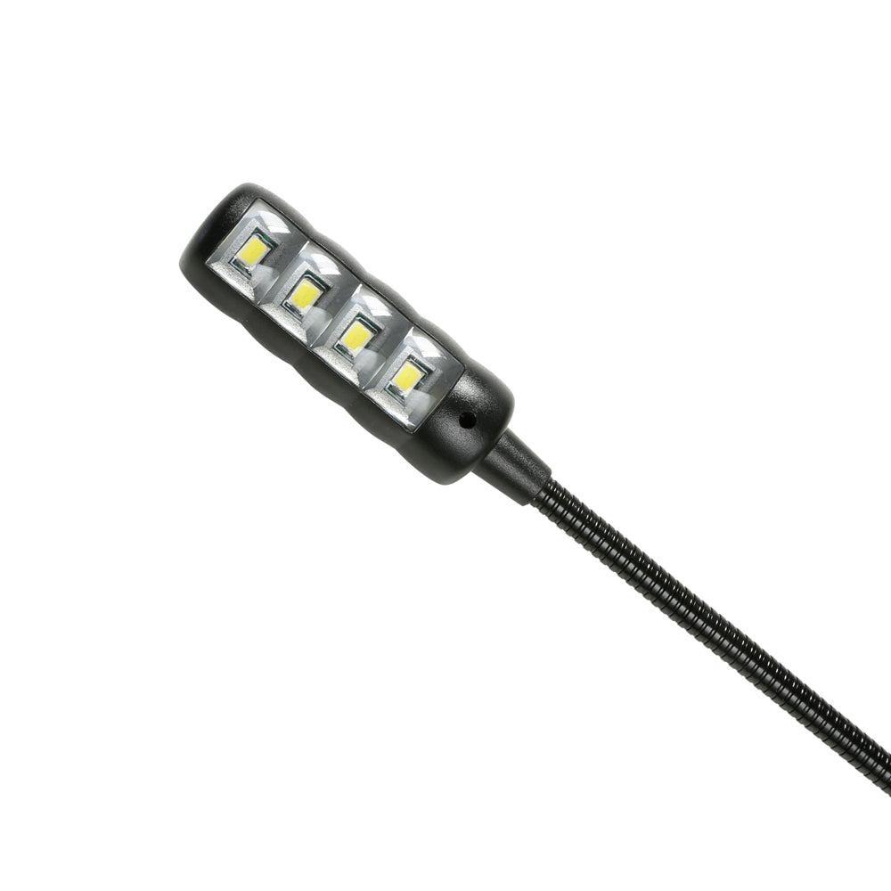 Adam Hall Stands SLED 2 ULTRA USB - Lámpara LED con doble cuello de cisne y conector USB