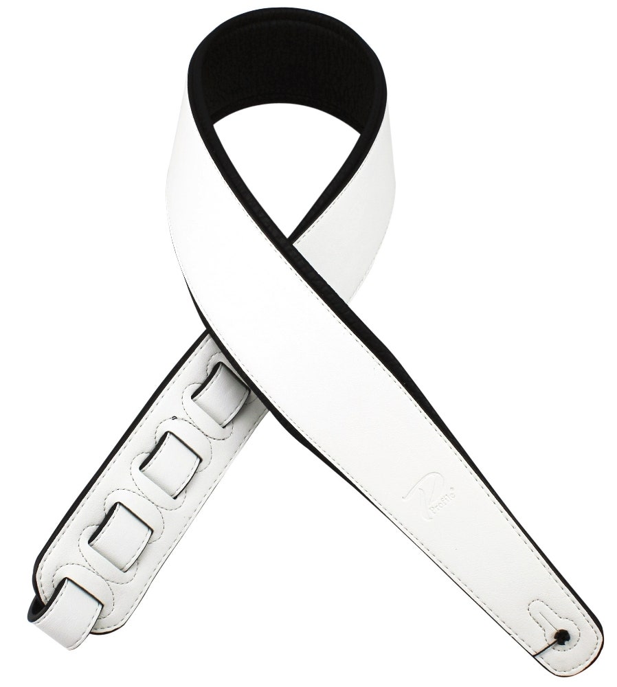 Profile STB-WH Correa de cuero de vestir White